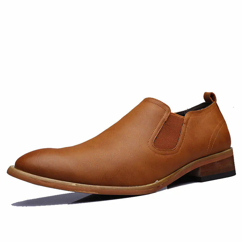 Men's Breathable Leather Shoes - British Style Oxford Loafers | Comfortable & Stylish