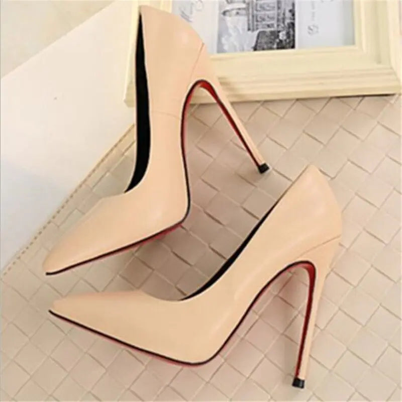 Women's 12cm Stiletto High Heels - Pointed Toe Glamour Pumps