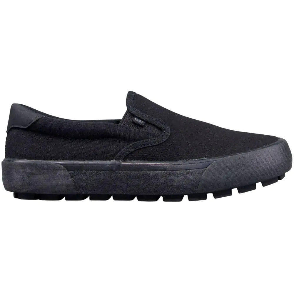 Lugz Women's Delta Slip-On Sneaker Black 6.5M | Durable Lug Outsole Casual Shoes