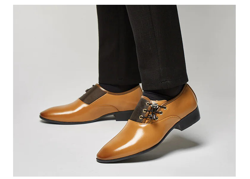 Men's Versatile Leather Shoes - Casual to Formal Footwear