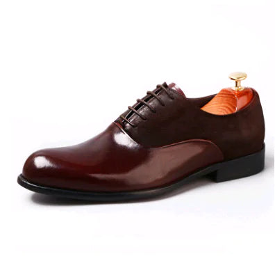 Men's Vintage Leather Dress Shoes - British Style Oxford Loafers | Classic & Elegant