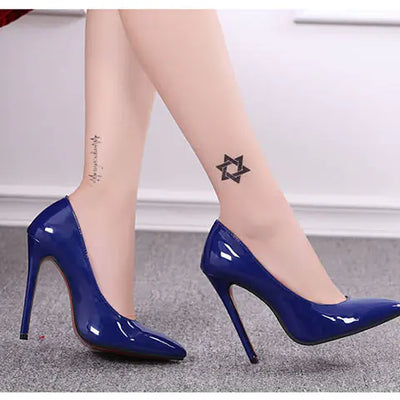 Women's 12cm Stiletto High Heels - Pointed Toe Glamour Pumps - Gotaar