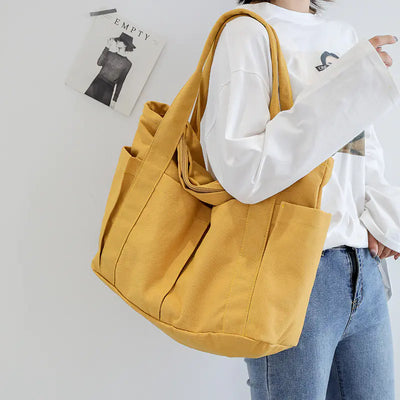 2023 Japanese Style Canvas Tote Bag - Large Capacity Women's Bag | Gotaar - Gotaar