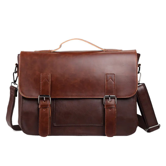 Vintage PU Leather Shoulder Bag for Men