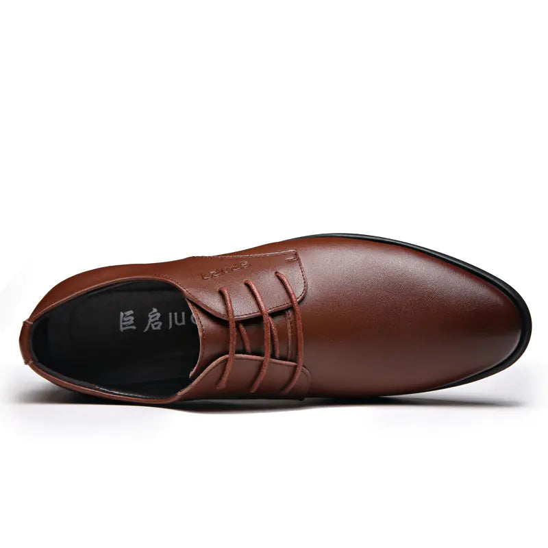 Classic British Leather Dress Shoes for Men