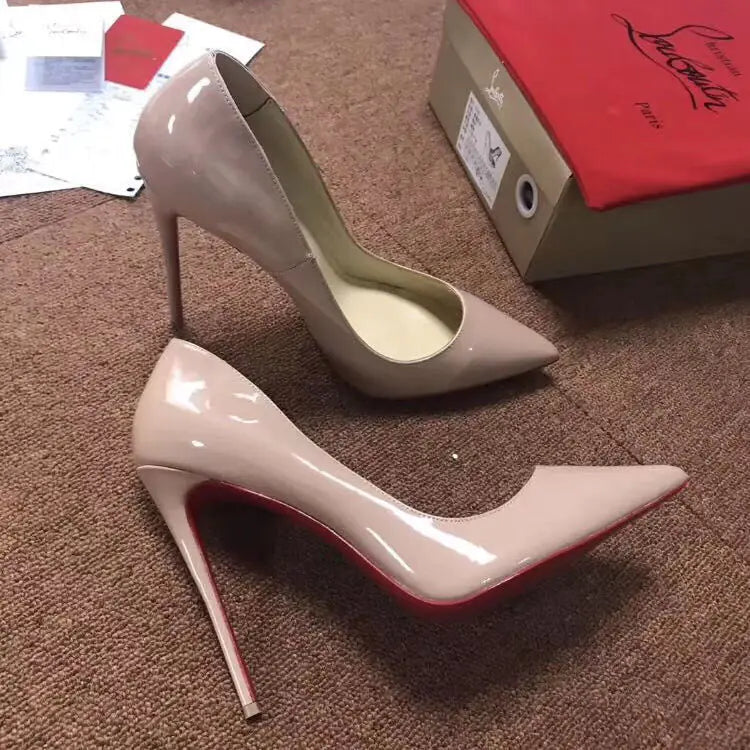 Women's 12cm Stiletto High Heels - Pointed Toe Glamour Pumps