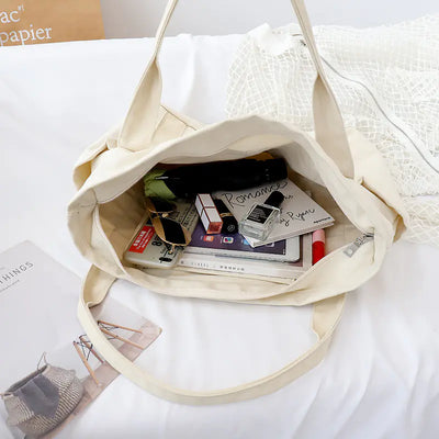 2023 Japanese Style Canvas Tote Bag - Large Capacity Women's Bag | Gotaar - Gotaar