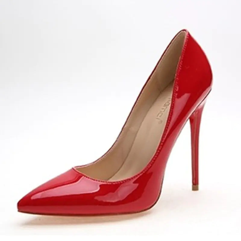 Women's 12cm Stiletto High Heels - Pointed Toe Glamour Pumps