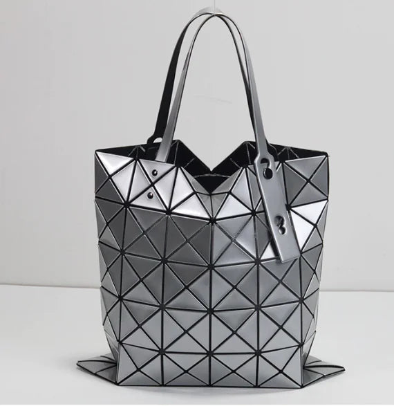 Geometric Diamond Shoulder Bag - Fashionable Tote Bag