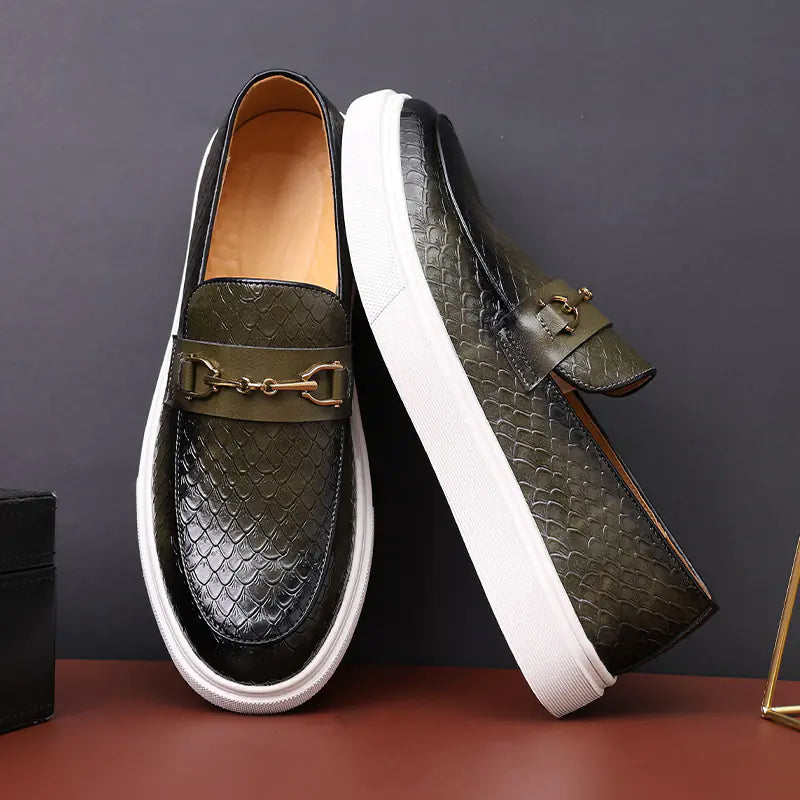 Premium Breathable Business Casual Shoes - Men's Summer Leather Footwear