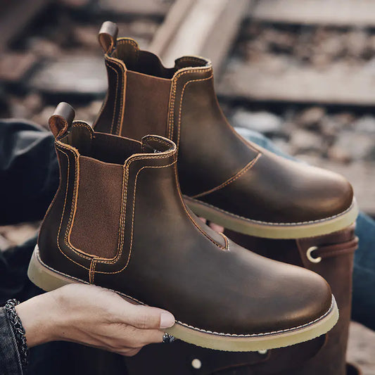 Men's Casual British Chelsea Dr Martens Boots