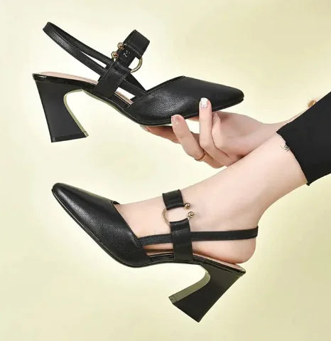 Simple High Heel Sandals for Women - Elegant Pointed Toe Summer Heels - Gotaar