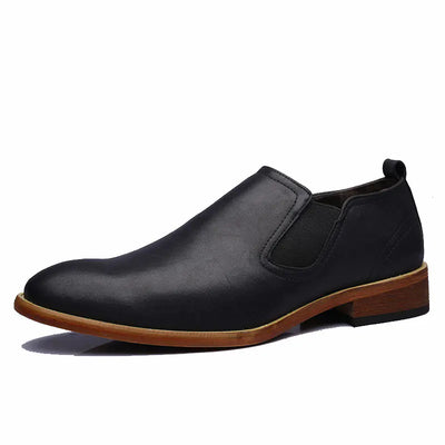 Men's Breathable Leather Shoes - British Style Oxford Loafers | Comfortable & Stylish