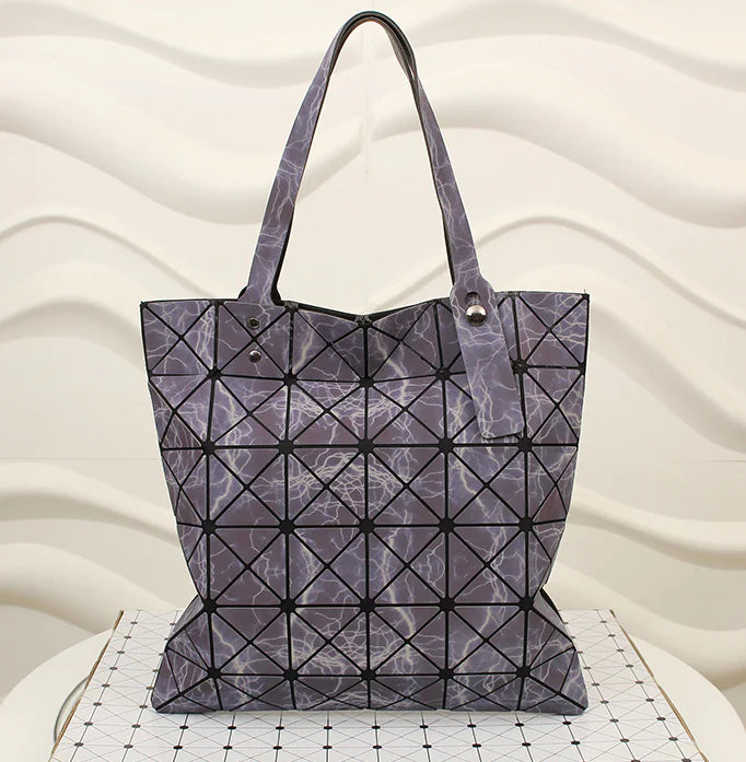 Geometric Diamond Shoulder Bag - Fashionable Tote Bag