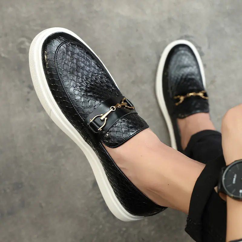 Premium Breathable Business Casual Shoes - Men's Summer Leather Footwear