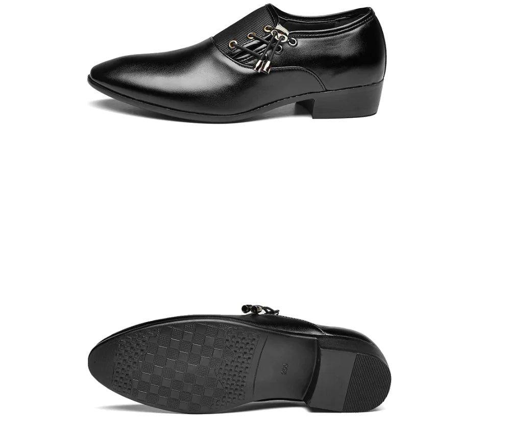 Men's Versatile Leather Shoes - Casual to Formal Footwear