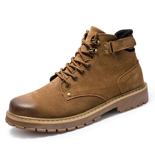 Men's Casual Martin Boots - Stylish Winter Ankle Boots | Waterproof Cold Weather Shoes