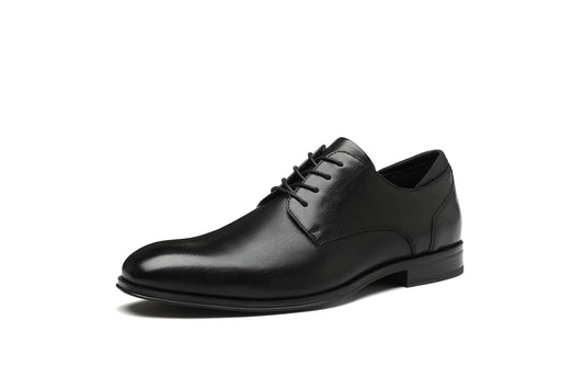 DECARSDZ Men's Black Formal Oxford Lace Shoes - Patent Leather Dress Shoes for Tuxedo