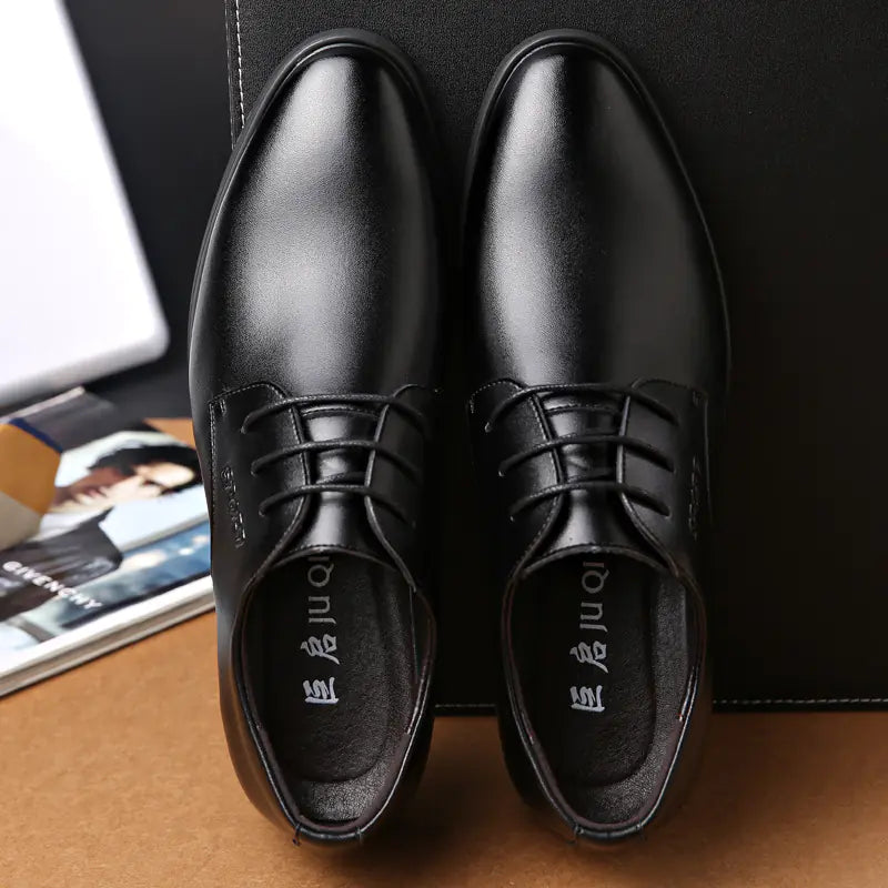 Classic British Leather Dress Shoes for Men