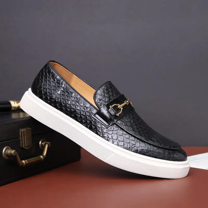 Premium Breathable Business Casual Shoes - Men's Summer Leather Footwear