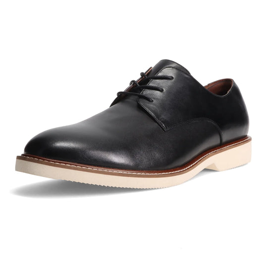Gunnar and Troy Sentinel Men's Wingtip Oxford Dress Shoes - Soft Leather Lace-Up | Black