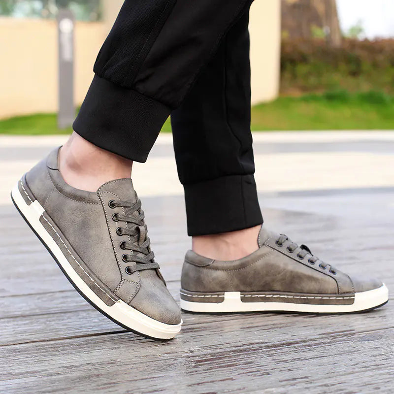Men's Versatile Casual Leather Skate Shoes - Multi-Purpose Footwear | Gotaar
